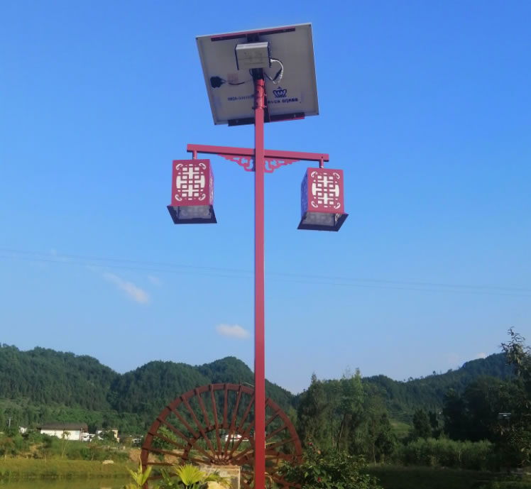 Tourism landscape lamp project in Xiufeng village of Chang'an Township