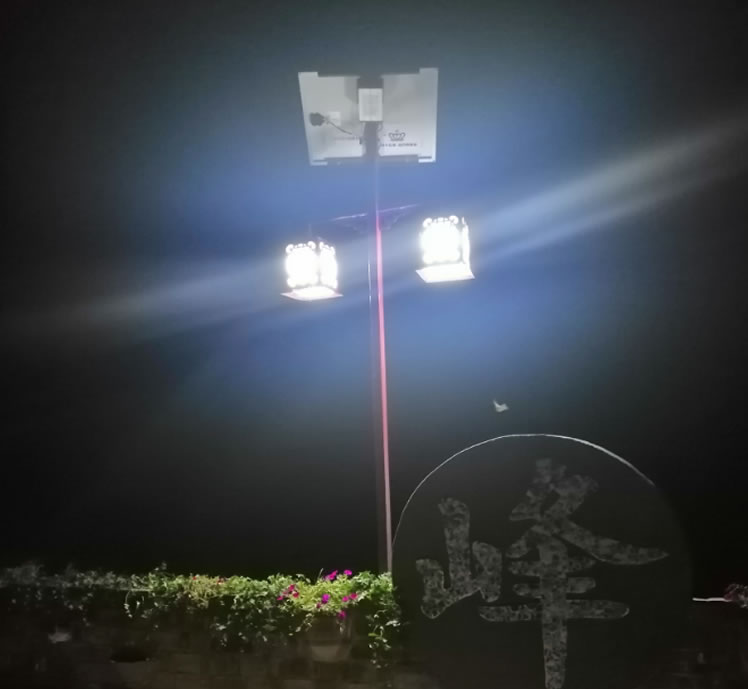 Tourism landscape lamp project in Xiufeng village of Chang'an Township